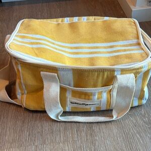 Business & Pleasure Co. hello and white insulated cooler/lunch bag